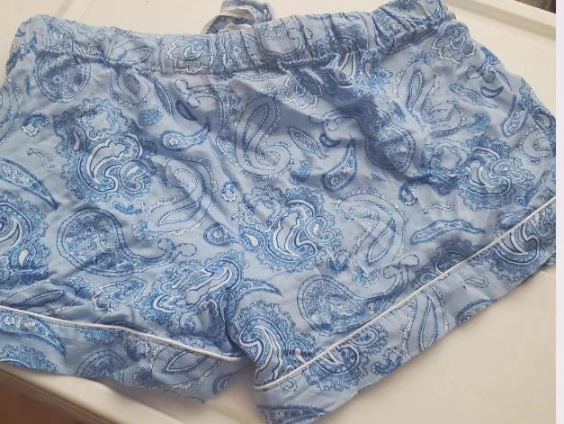 Joe Fresh sleepwear shorts set size "S" blue w design