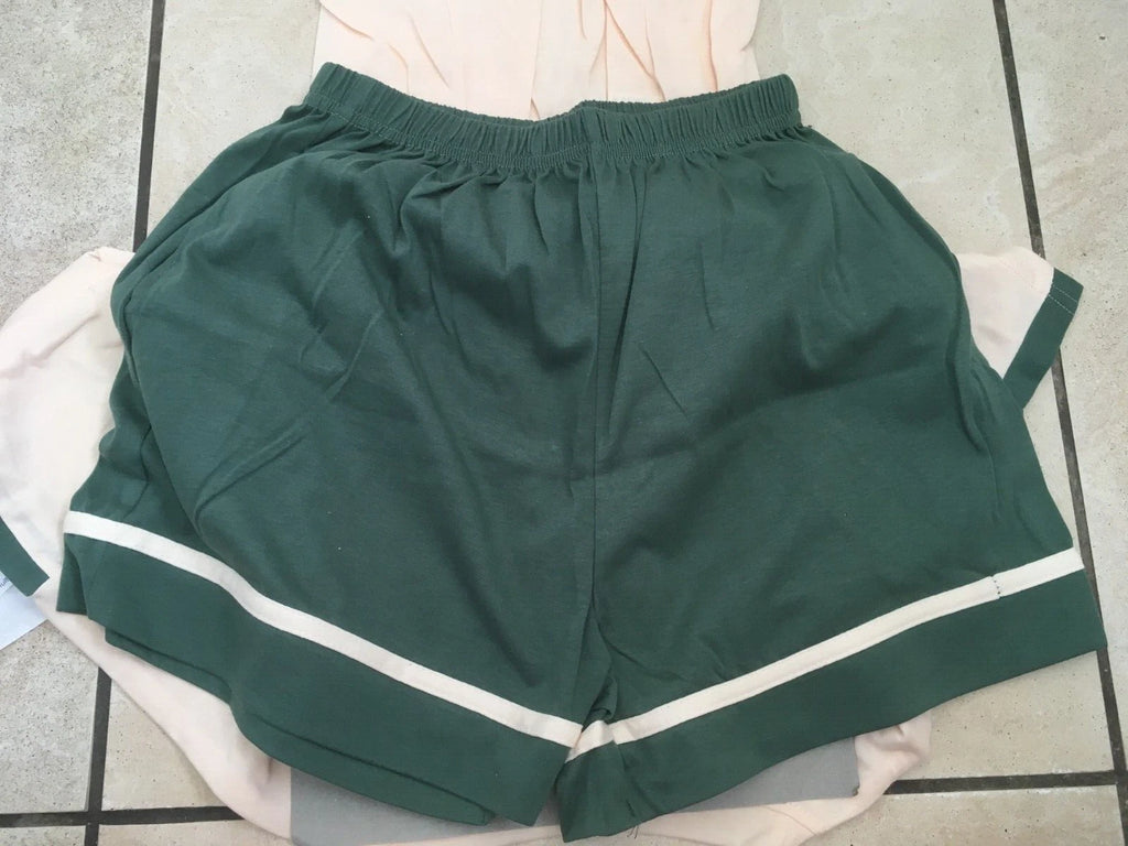 Jeony (Korean) Womens Short Pyjama Loungewear Top Shorts Large BNWT Peach/Green