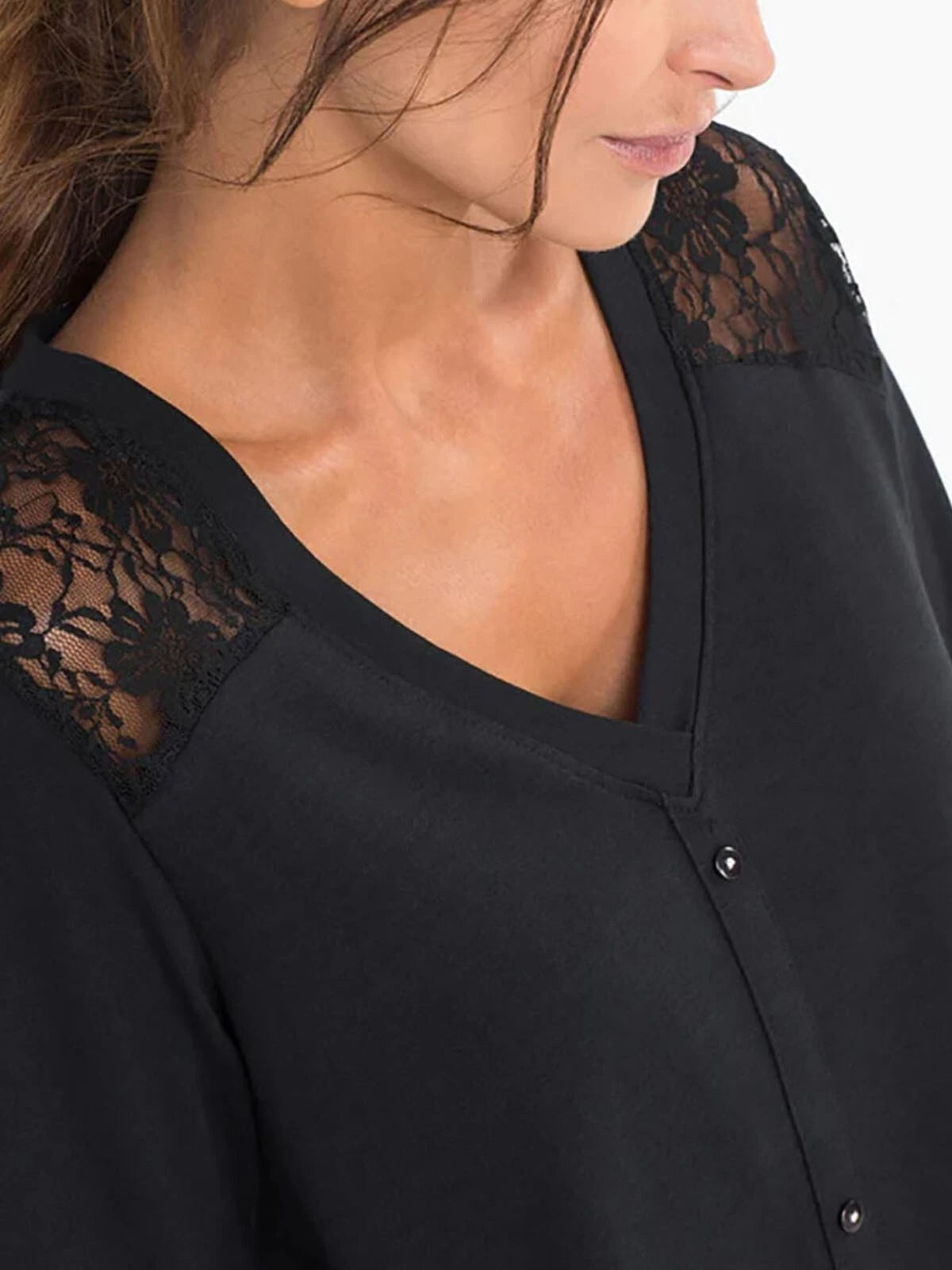 BPC BLACK COTTON LACE PRINT PYJAMA LEGGING SET - 10/12 14/16 18/20 22/24 26/2