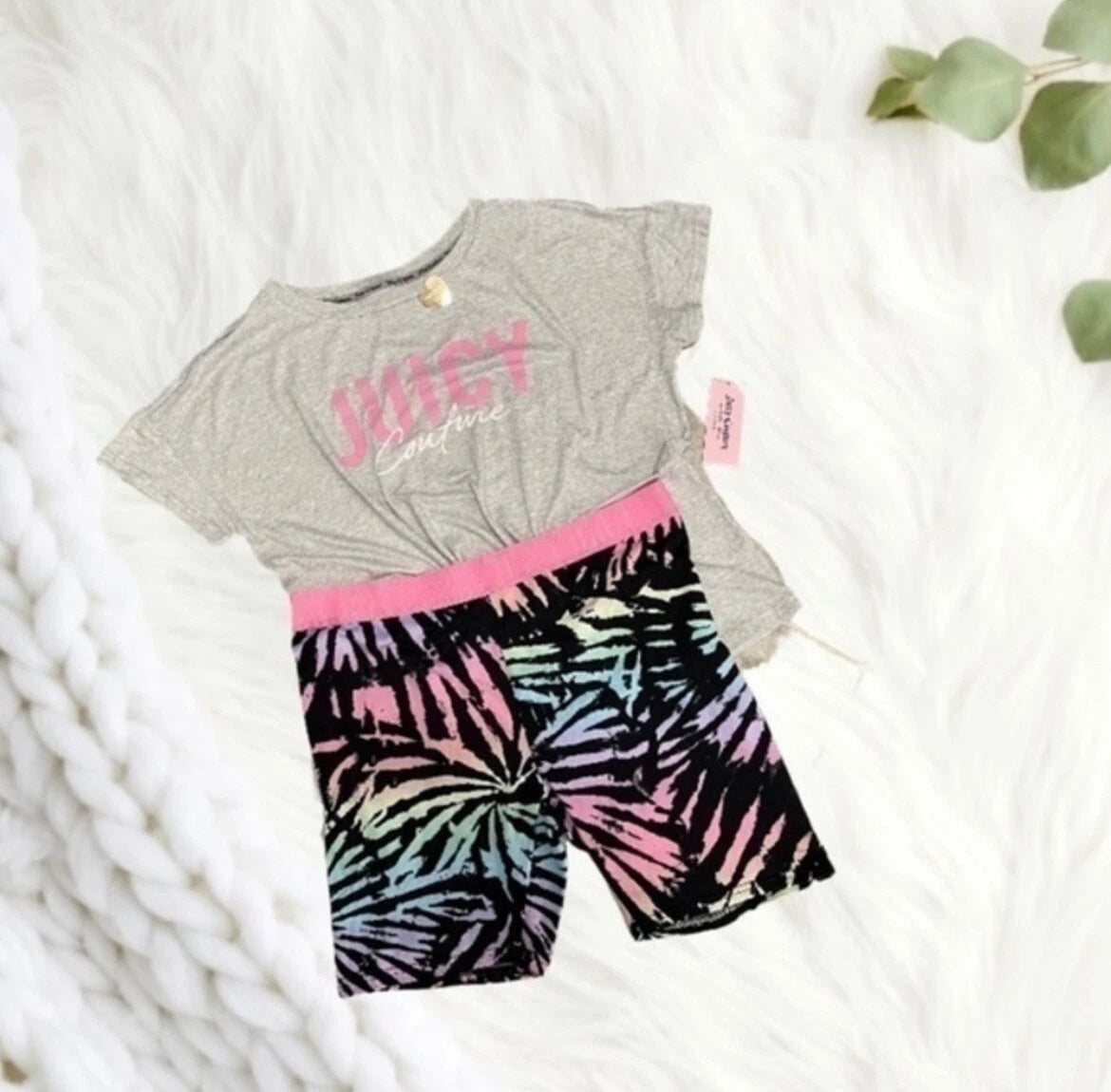 NWT JUICY COUTURE 2PC PAJAMA SET, SIZE MEDIUM