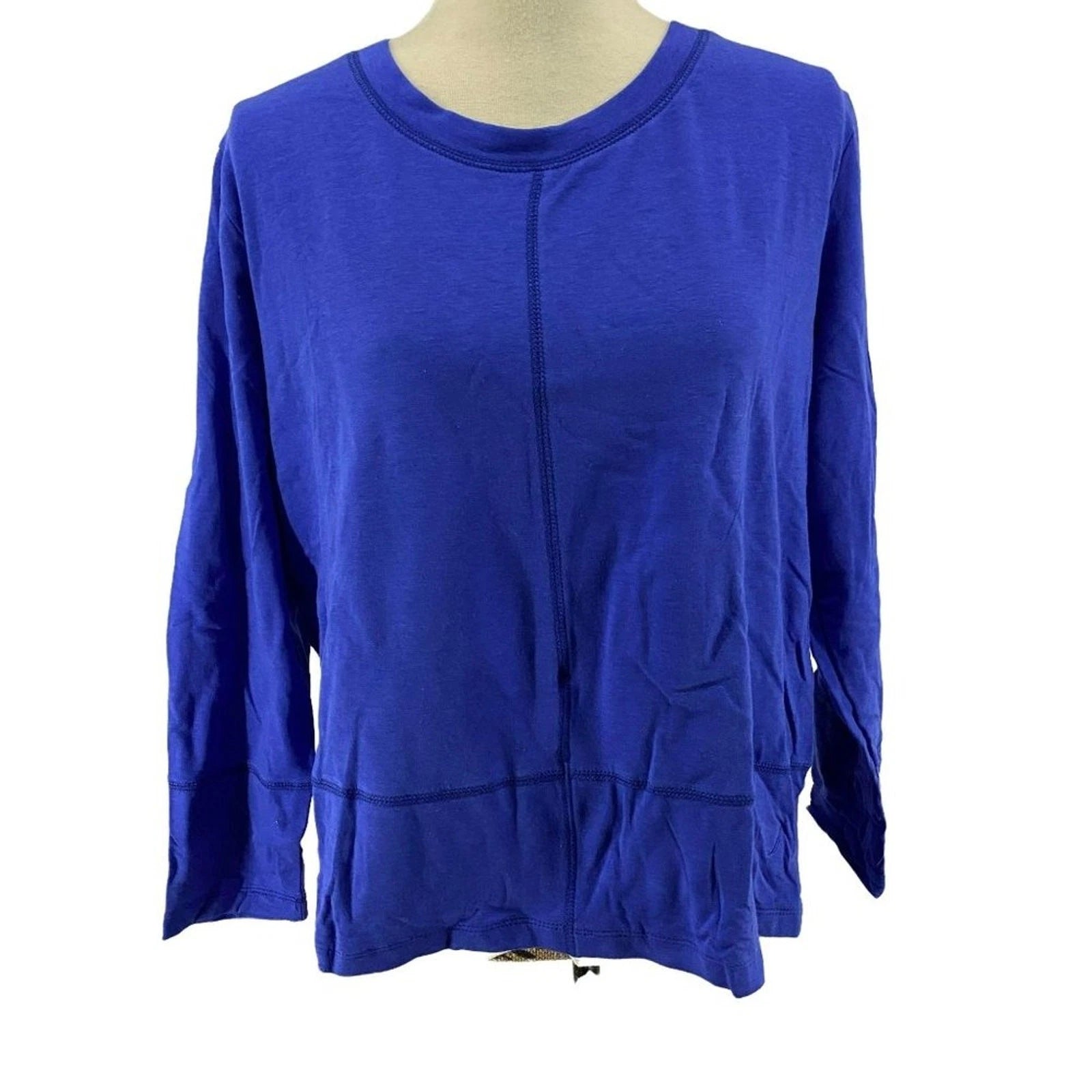 Nautica Pajama Set Blue Plaid Fleece Cozy Small Womens
