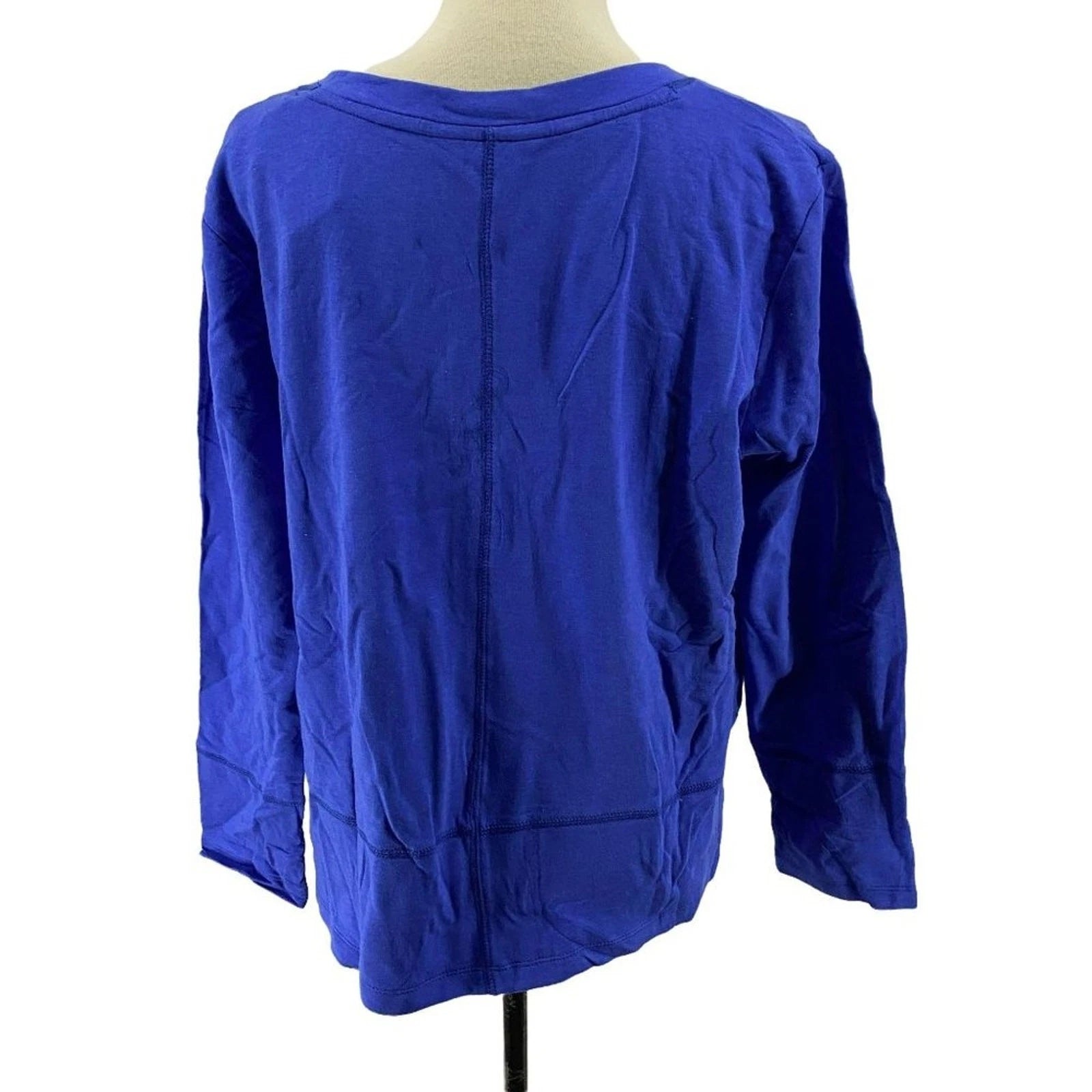 Nautica Pajama Set Blue Plaid Fleece Cozy Small Womens