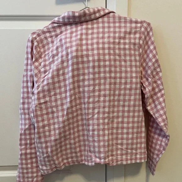 Happily Grey Pink Checkered Sleep Set