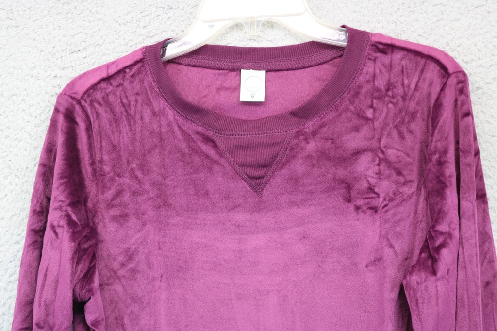 Honeydew Women's Purple Velour Pajama Set-Size Medium-Drawstring