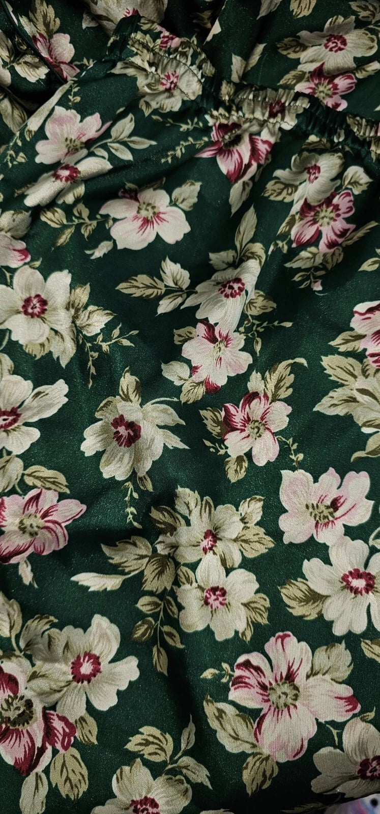 Sellecca Womens Floral 3X Pajama 2 Piece
