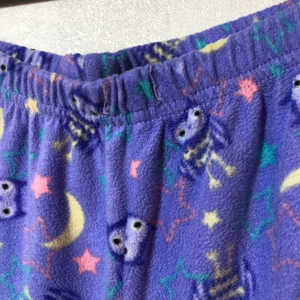 Yikes Women's PJ Set 'Night Owl' Purple Owl Print sz M Comfy Owlfully Beautiful