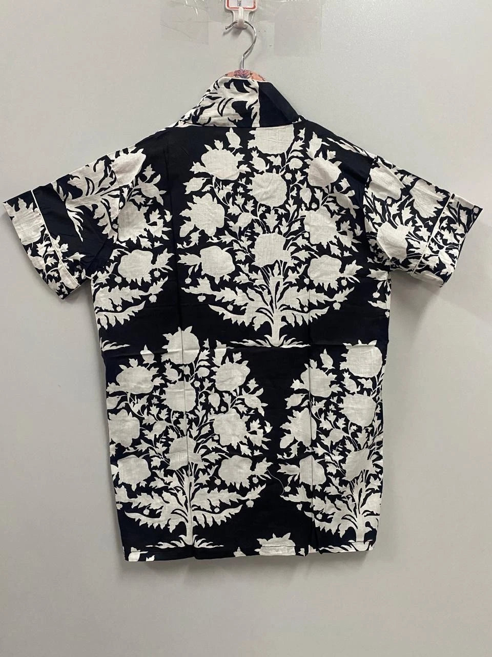 Button-up top with classic collar