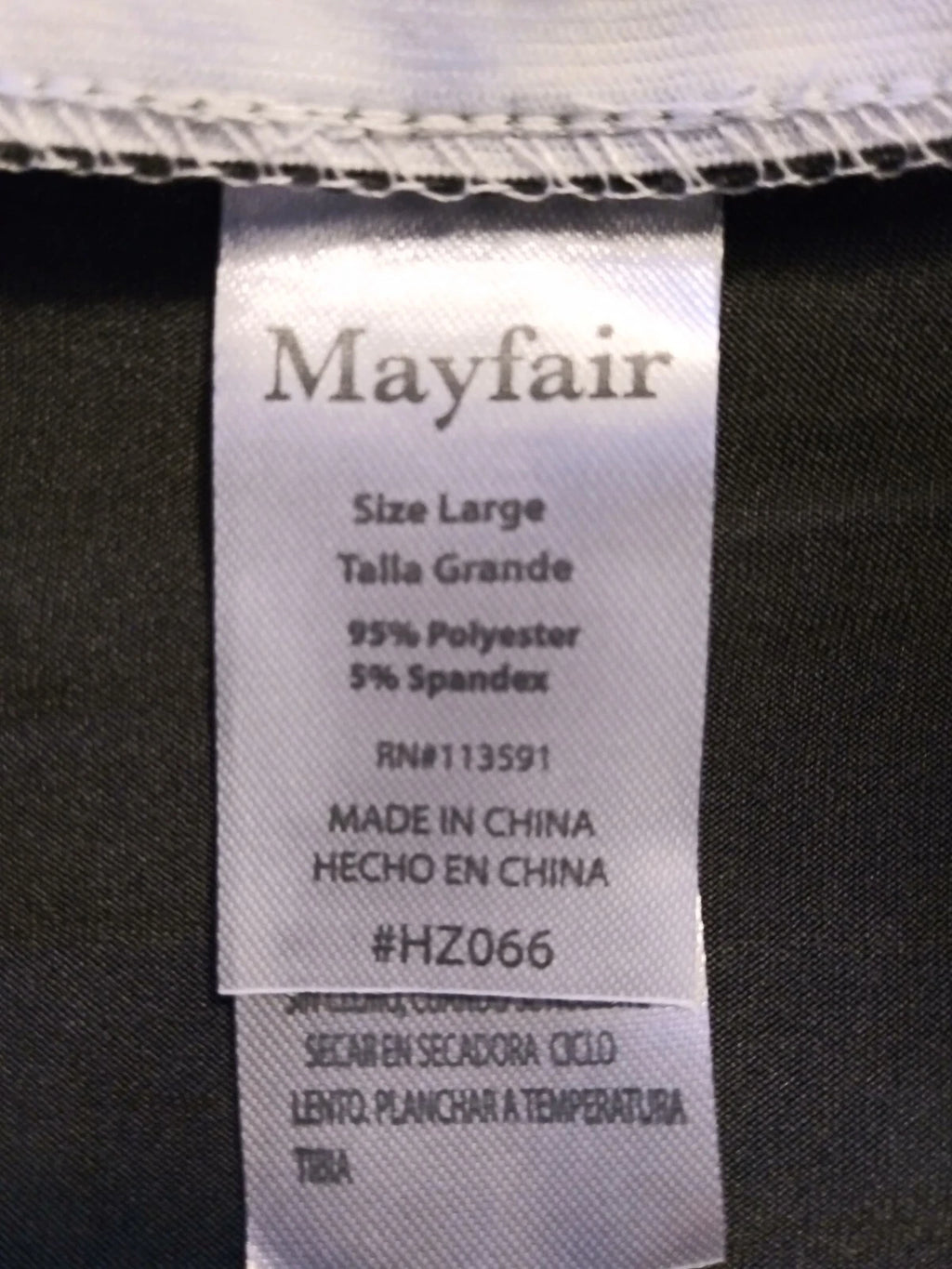 Mayfair Size Large Womans Lounge Set Polyester Soft See Description May1