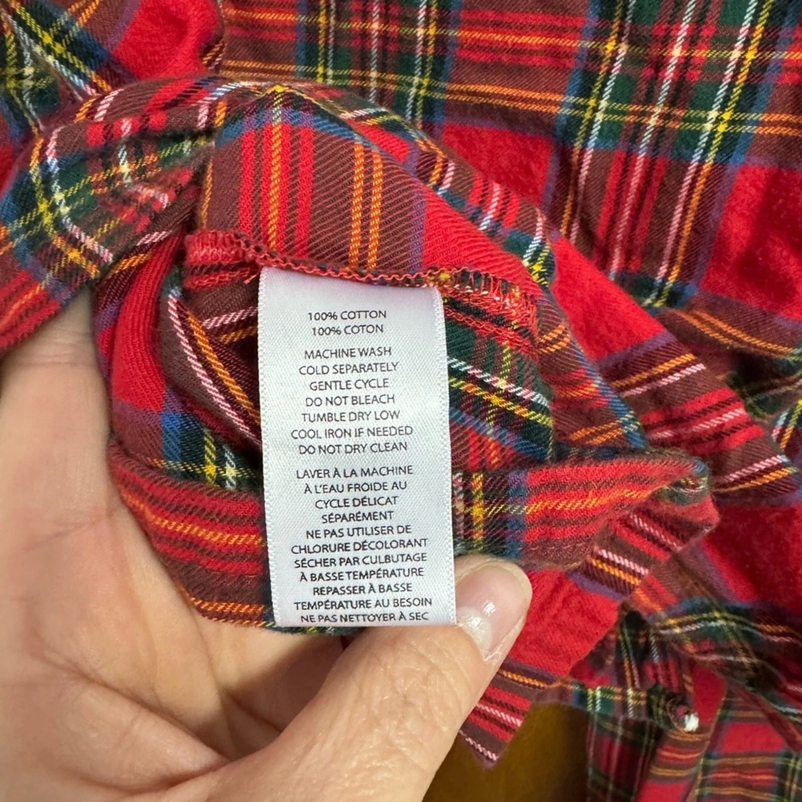 Lounge by beach lunch lounge plaid pajama set xs