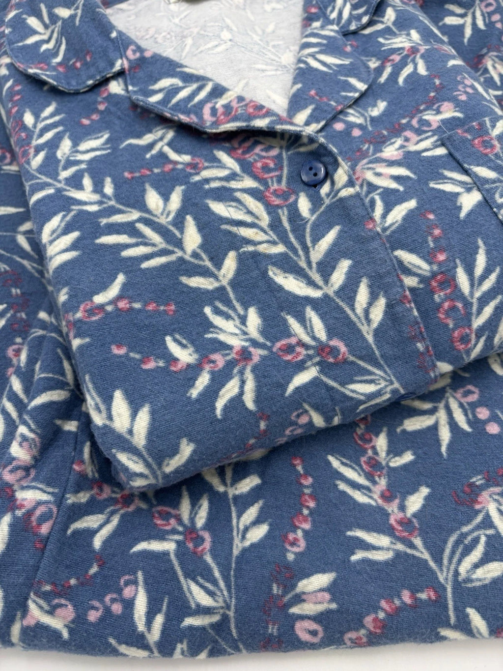 Garnet Hill RN#102816 Womens Pajamas 2 pc SIze X-Small Organic Cotton Button up
