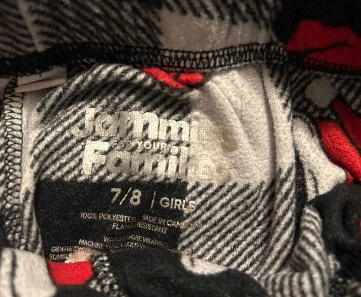 Family pajamas. Dad 2XLT. Mom XL. Daughter 7/8