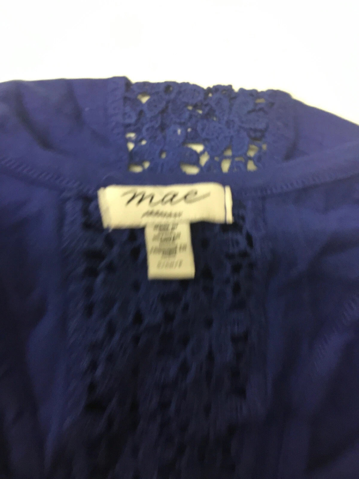Mae Women's Sleepwear Tank and Short Pajama Set, Blue/White, X-Large. NWOT