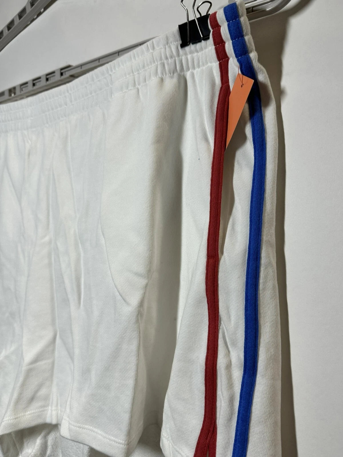 Women's Plus Size Retro Striped Lounge Pajama Shorts - Colsie White 3X (NWT)