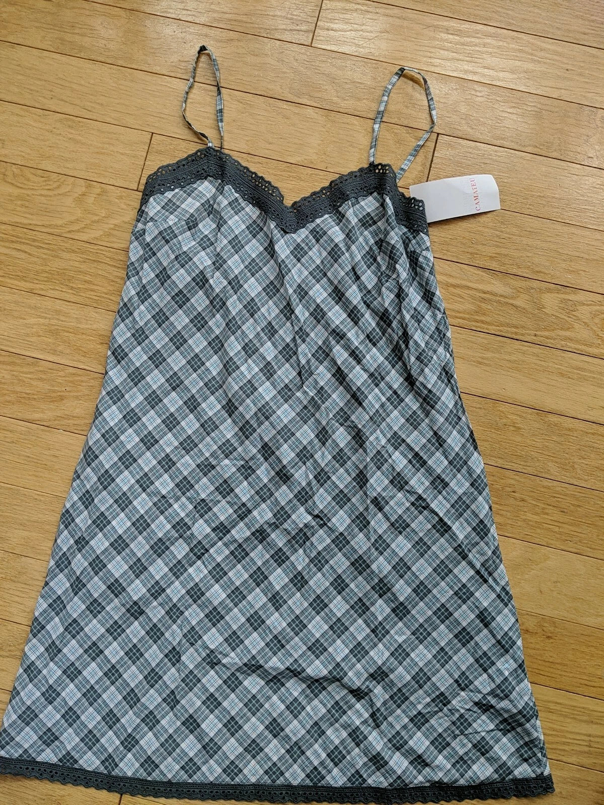 NWT New Night Wear Women 6-8 S Set Elastic Waist Shorts + Long Top Tank CAMAÏEU