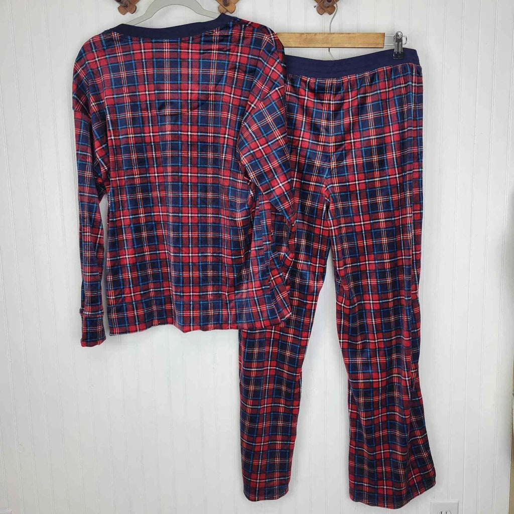 Nautica fleece pajama set women's Size Medium