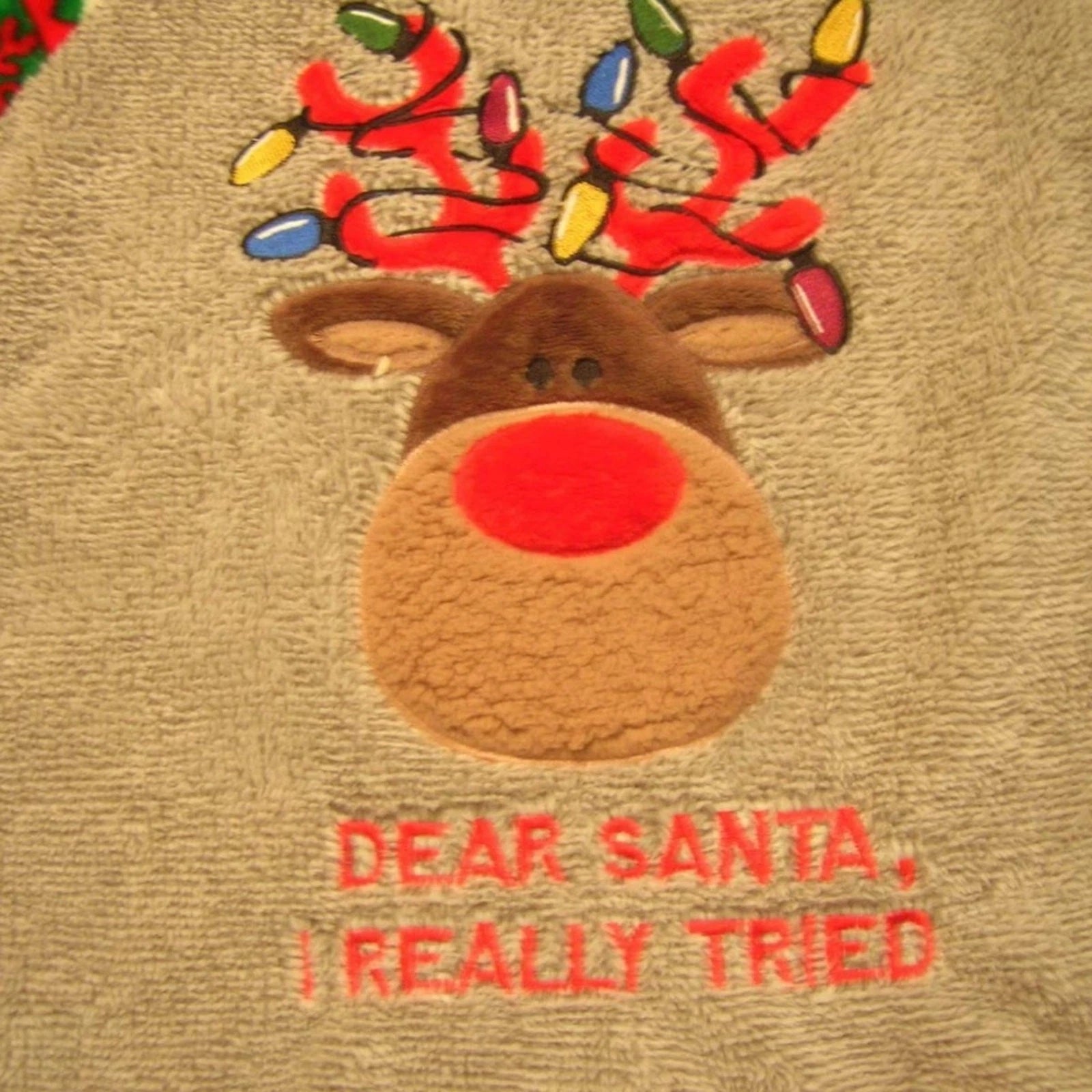NWT SECRET TREASURES SHERPA REINDEER SET MEDIUM
