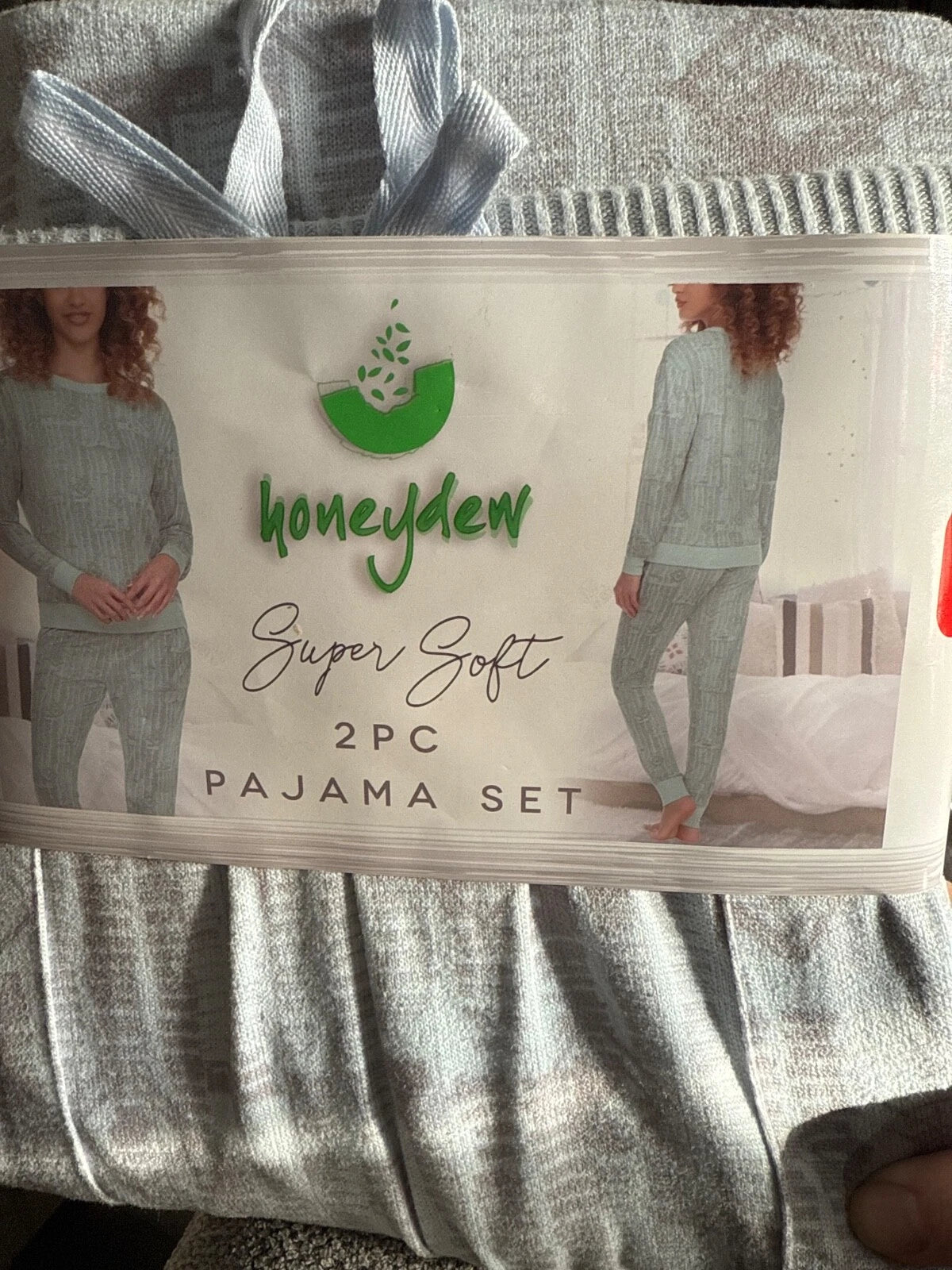 Honeydew Women’s 2-Piece Super Soft Pajama Set, Light Blue, M