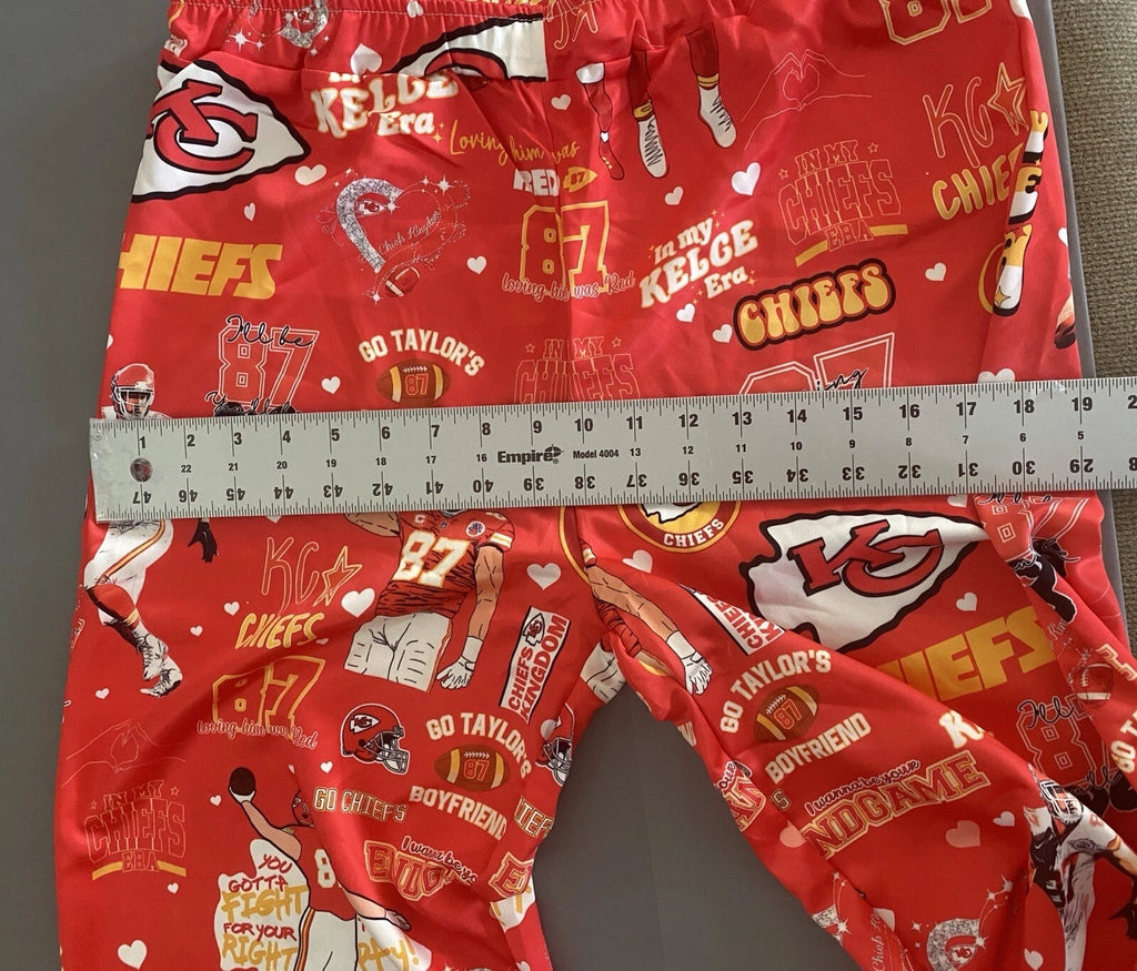 Pajamas Womens Medium Red Taylor And Kelce Pjs Button Up 2 Piece