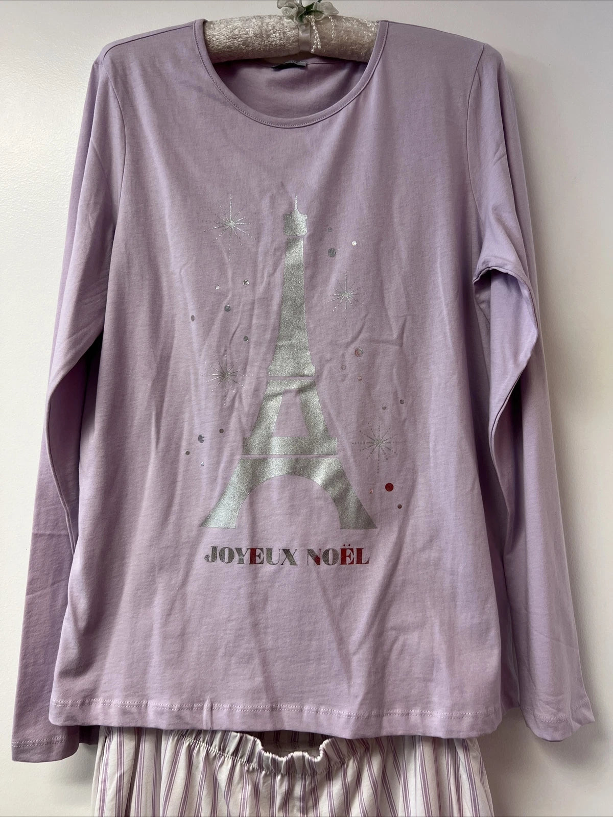 Women’s “Joyeux Noel” Pajama Set Size M(8-10)