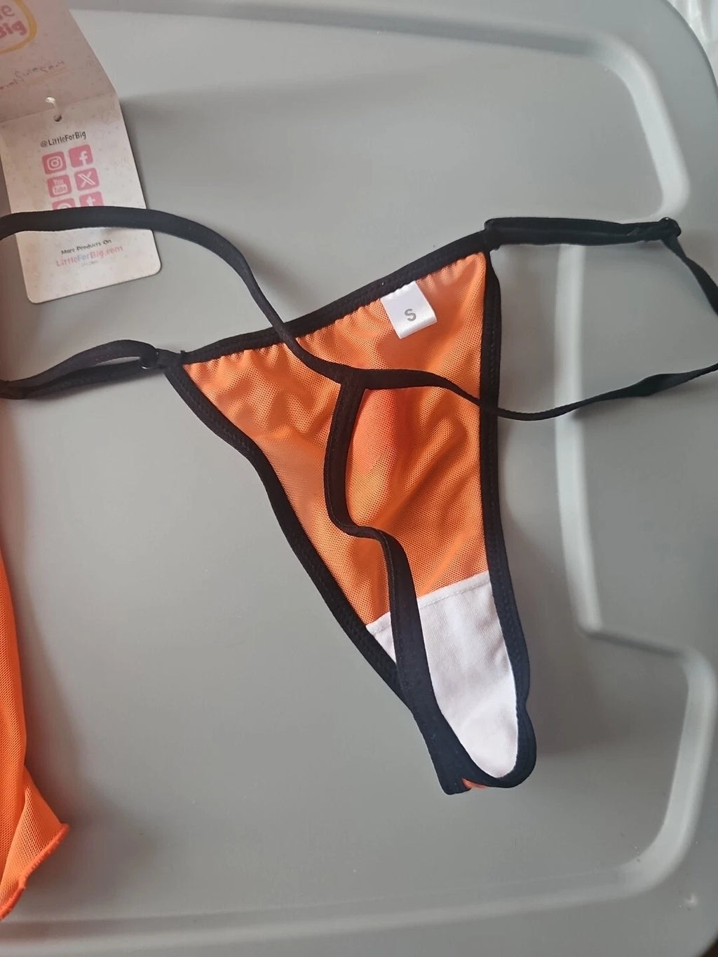 Littleforbig Women Nightwear Sexy Wish Ball Anime Orange & Black Sleepwear New S
