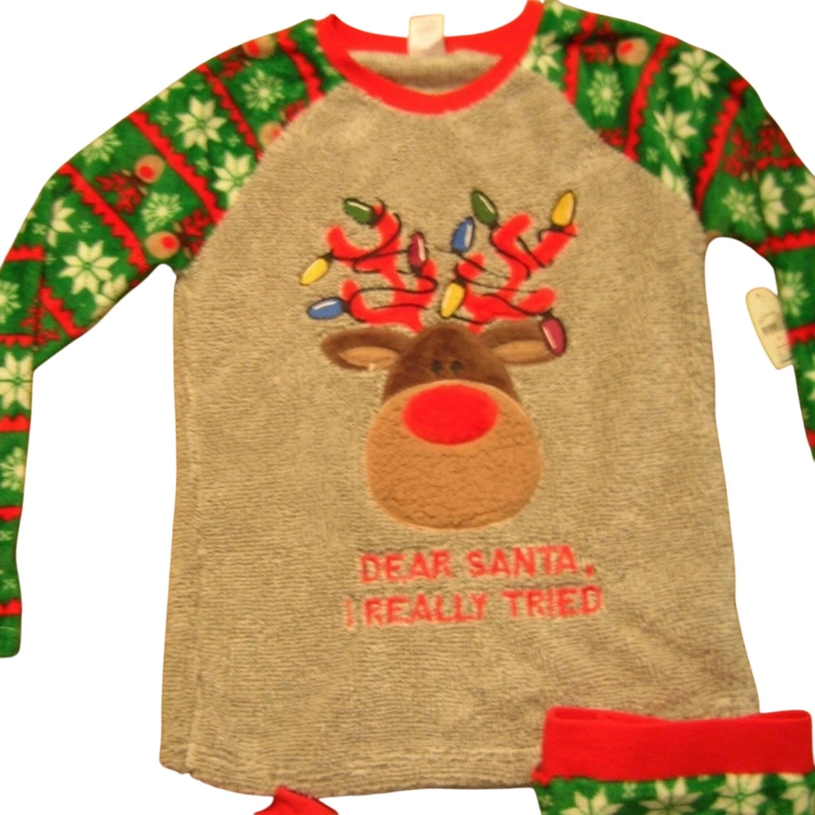 NWT SECRET TREASURES SHERPA REINDEER SET MEDIUM