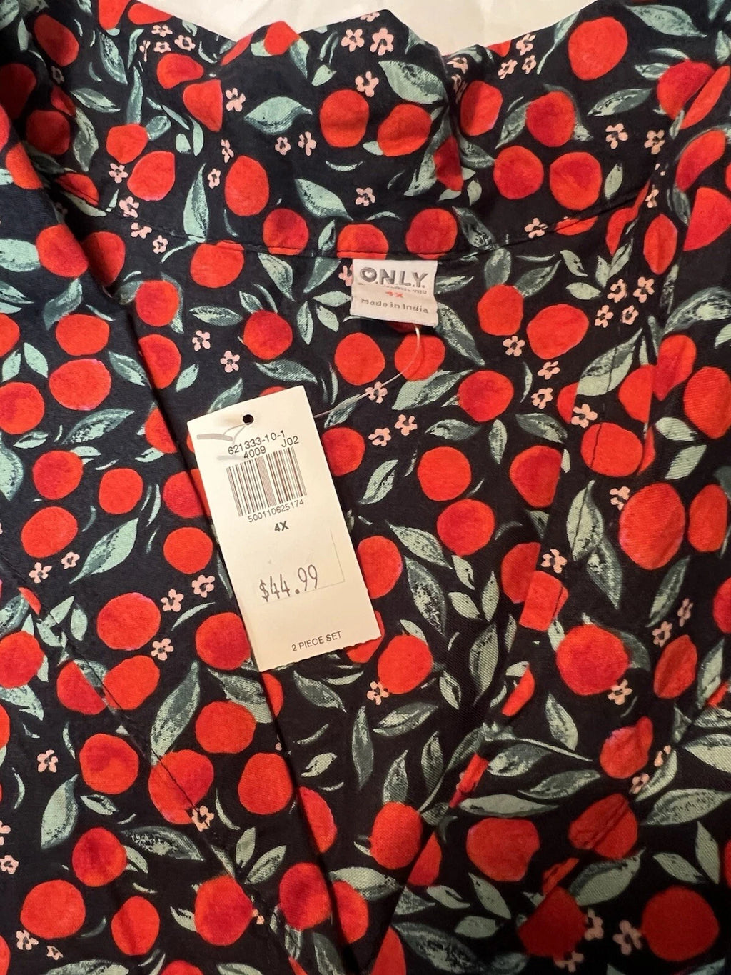 Plus Size 4x Women's Old Navy  Cherry Tree Poplin Set NWT