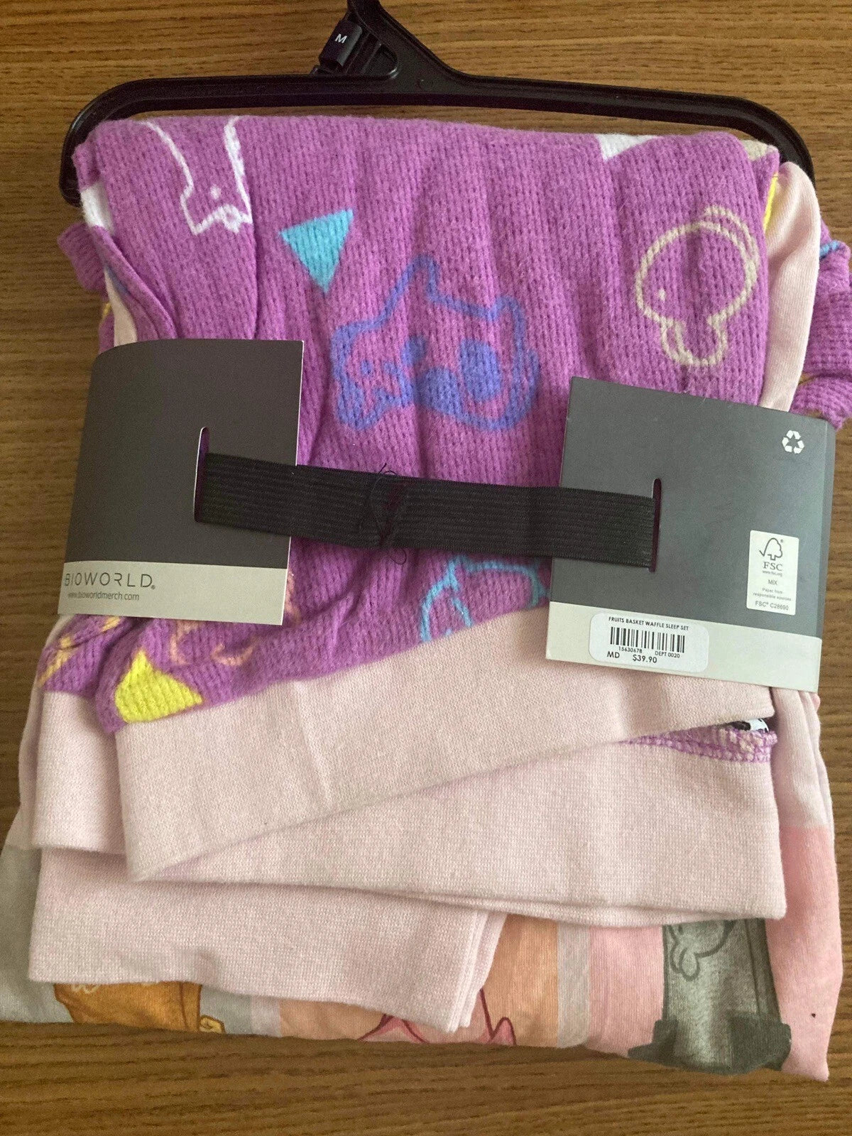 Fruits Basket Anime Thermal Sleepwear Set Size Medium