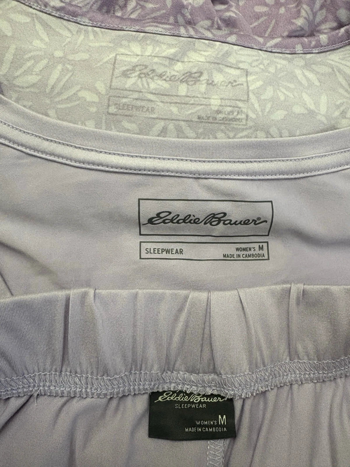 Eddie Bawers  Set Pijams of 3 Purple Women Size M