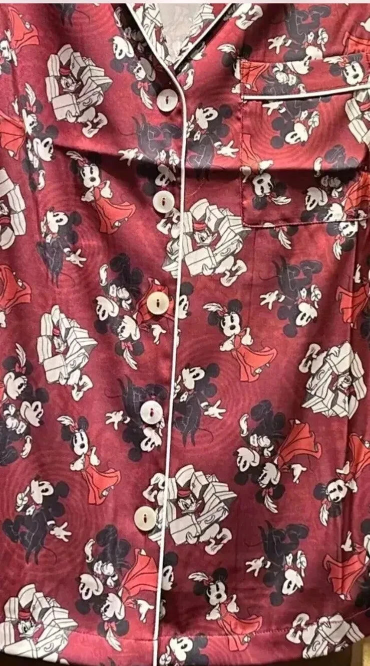 2024 Disney Parks Hollywood Studios Tower Of Terror Pajama Short Silky Set L