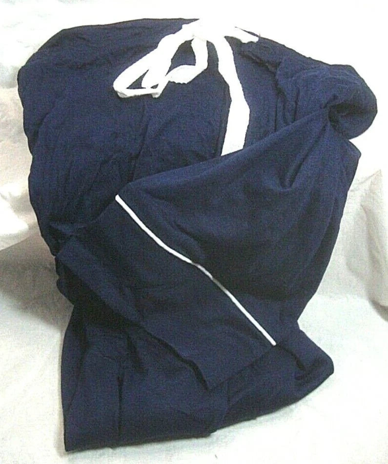 Mathea Womens Pajamas Set Long Sleeve Sleepwear Navy Blue- S