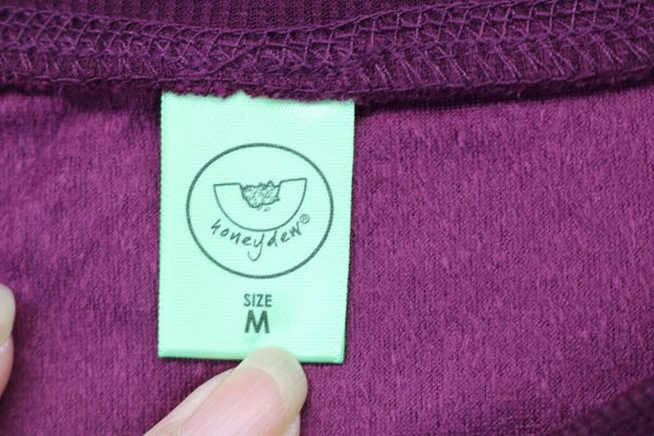 Honeydew Women's Purple Velour Pajama Set-Size Medium-Drawstring