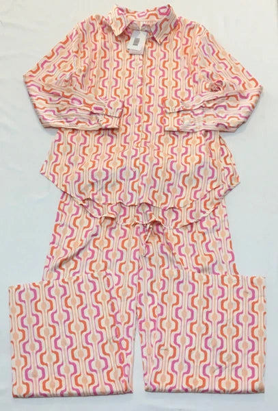 COTTON ON Women's Satin Sleep Set  Multicolor S