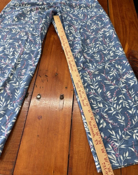 Garnet Hill RN#102816 Womens Pajamas 2 pc SIze X-Small Organic Cotton Button up