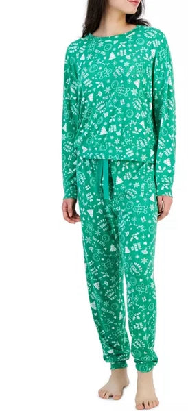 Brand New-Jenni 2-Pc. Long-Sleeve Packaged Pajamas Set