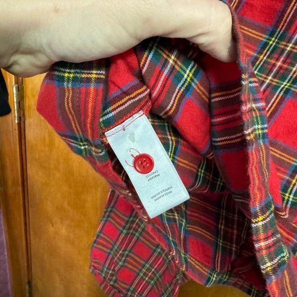 Lounge by beach lunch lounge plaid pajama set xs
