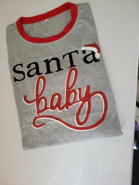 Santa "Baby" Women´s Long Sleeve Pajama Set Size XL As Image             --L6--