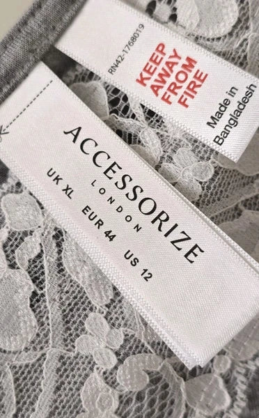 Womens Pyjamas Size 14 Grey Camisole & Shorts Set Pjs Ladies Accessorize