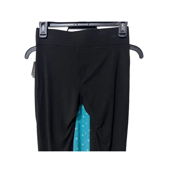 ALFANI WOMENS PAJAMAS MODAL SET TANK TOP TEAL & LEGGINGS CLASSIC BLACK SIZE XS