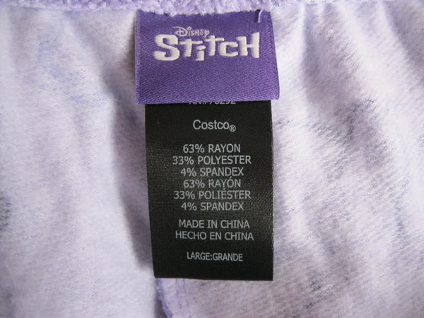 Disney Women's 2 Piece Cozy Pajama Set, Purple, Medium (1067)