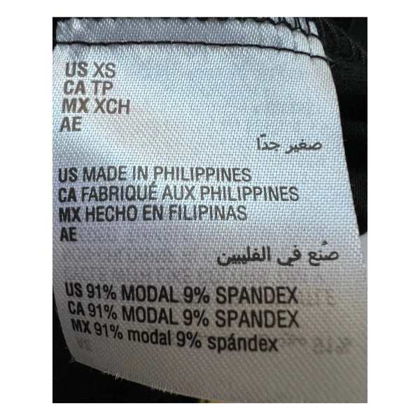 ALFANI WOMENS PAJAMAS MODAL SET TANK TOP TEAL & LEGGINGS CLASSIC BLACK SIZE XS