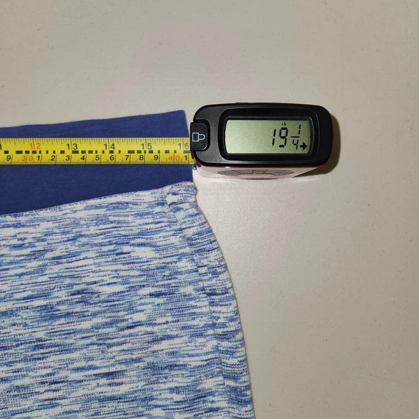 Victoria Secret Womens M Two Piece Blue Heathered Pajama Set 1033