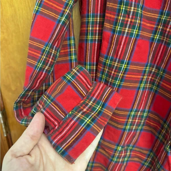 Lounge by beach lunch lounge plaid pajama set xs