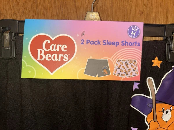 Care Bears Halloween Pajama Sleep Shorts Set Of 2 Size MEDIUM NWT!