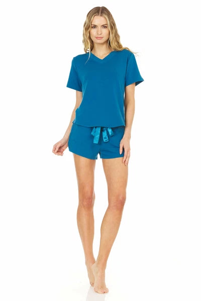 Flora Nikrooz Women's SEAPORT Blaire Shorts Pajama Set, US Small