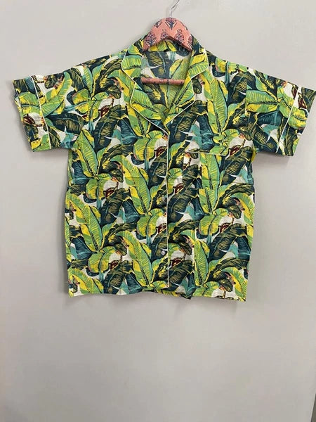 Women's Summer Cotton Pajama Set – Short Sleeve & Shorts