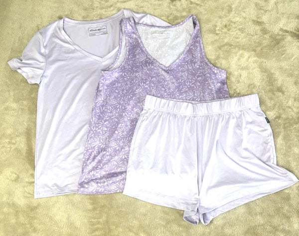 Eddie Bawers  Set Pijams of 3 Purple Women Size M