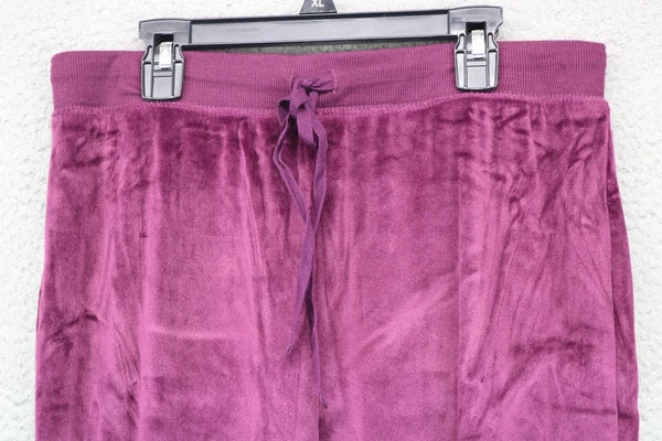 Honeydew Women's Purple Velour Pajama Set-Size Medium-Drawstring
