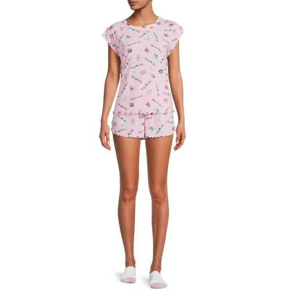 Warner Bros. Women's Friends Shirt, Shorts & Sock Pajama Set 3-Piece XL