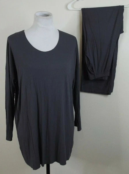 AFLOWYII Womens Super Comfy LOUNGING PAJAMAS - Size MEDIUM - GRAY Lightweight