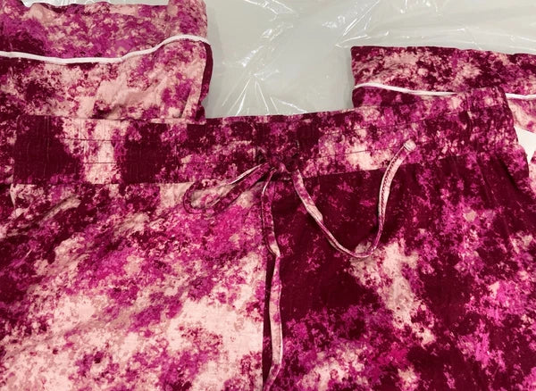 Jenni  Intimates Size XS Women’s 2 Pc. Rayon Pajamas Set Pink Splash Tie-dye NWT